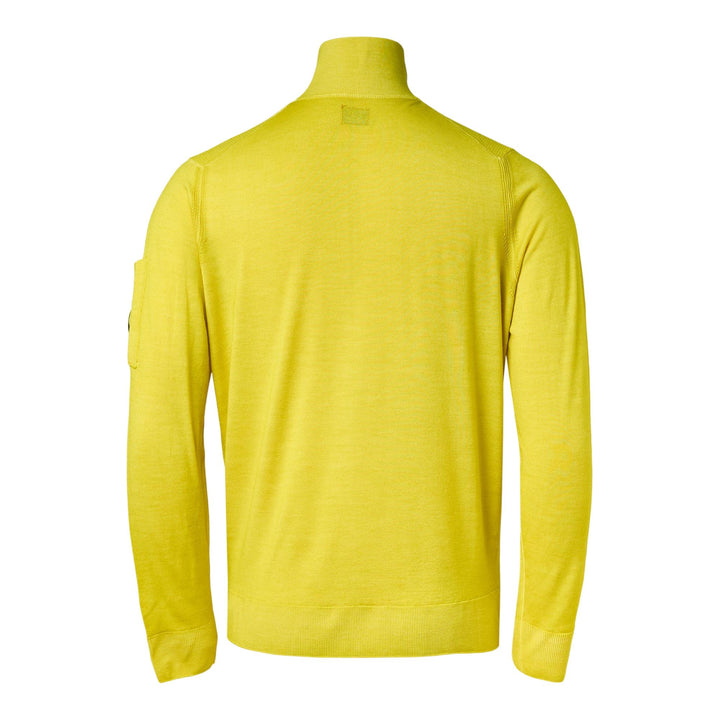 Club21 - C.P. Company - Merino Wool Half Zip Sweater - SWEATERS - Yellow