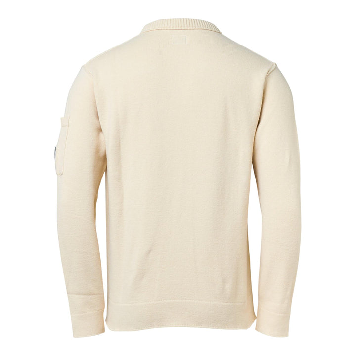 Club21 - C.P. Company - Soft Cotton Stretch Crewneck Sweater - SWEATERS - Beige