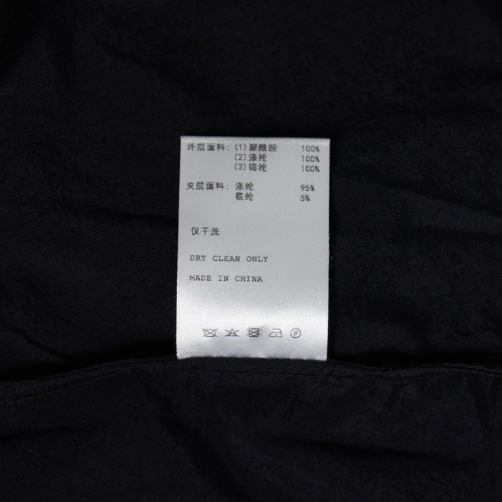 Club21 - Caroline Hu - Black Ruffle Floral Embroidery Top - WOVEN TOPS - Black