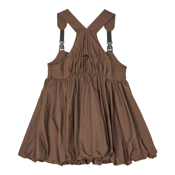Club21 - Cecilie Bahnsen - Balloon Peplum Bib Top - WOVEN TOPS - Brown