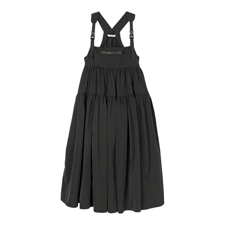 Club21 - Cecilie Bahnsen - Bib Dress With Tiered Skirt - WOVEN DRESSES - Black