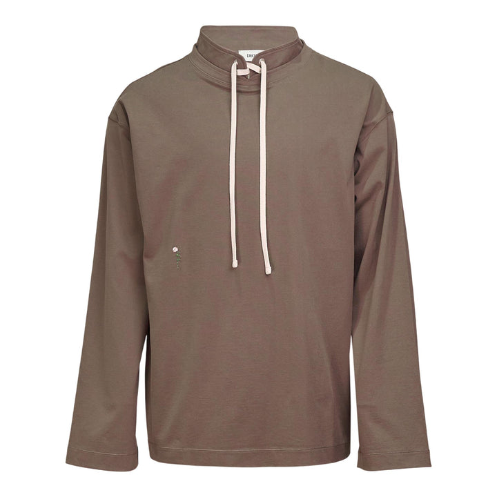 Club21 - DIOMENE - Double Collar Longsleeve Sweatshirt - SWEATSHIRTS - Brown