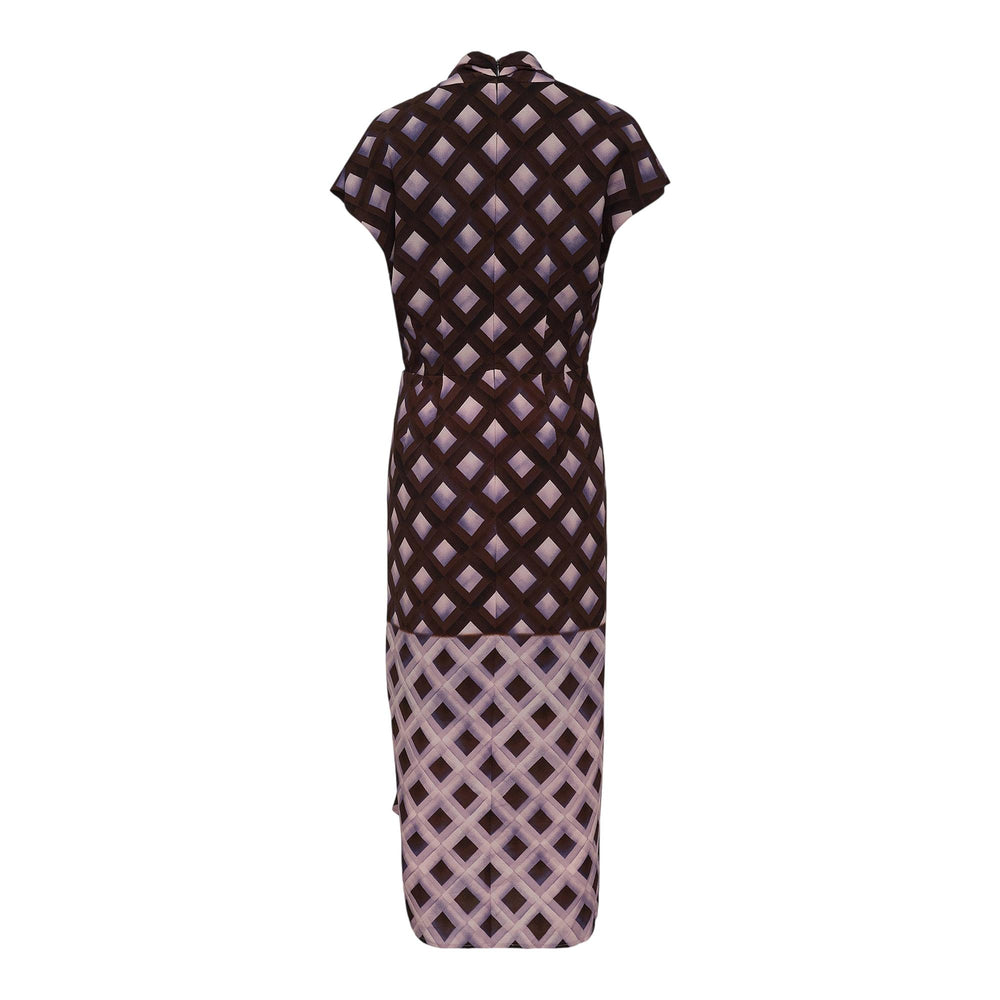 Club21 - Dries Van Noten - Fitted Dress With Knot Detail - WOVEN DRESSES - Brown
