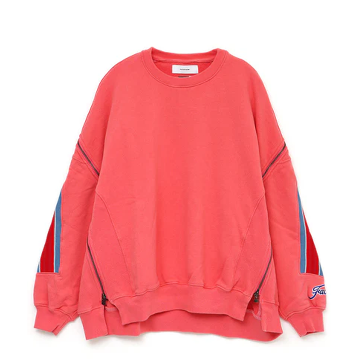 Zipper Rib Sweatshirt