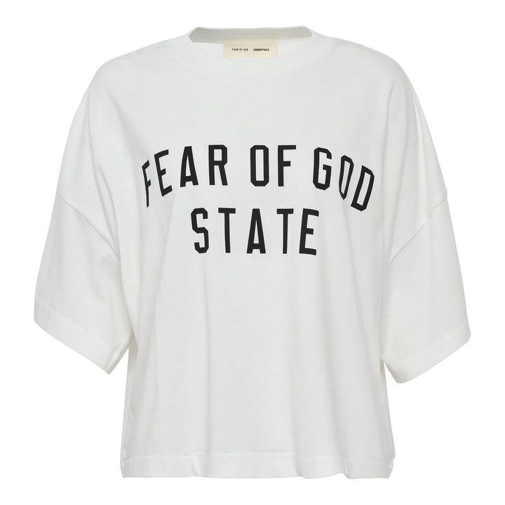 Club21 - Fear of God ESSENTIALS - Women Boxy Fit Tee - TEES - Off-White