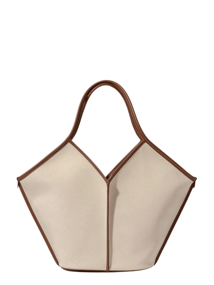 HEREU-Calella-Leather-Trimmed-Canvas-Tote-Beige-1