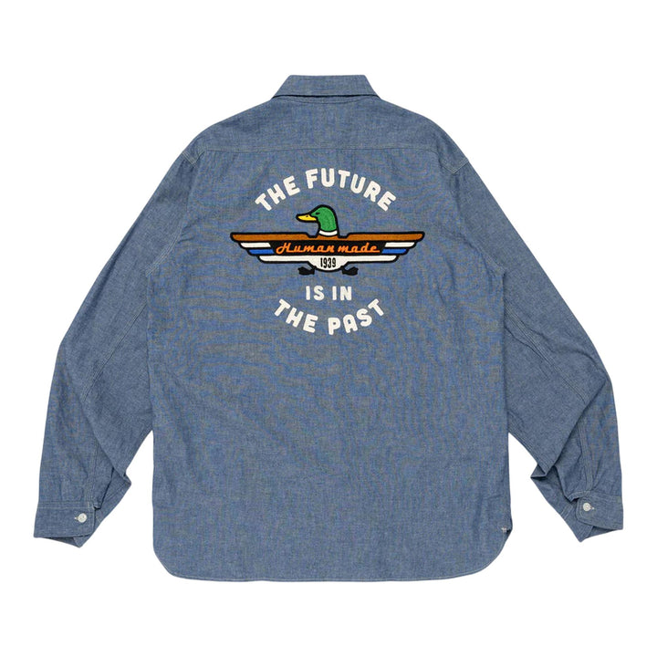 Club21 - HUMAN MADE - Chambray Shirt - SHIRTS - Blue