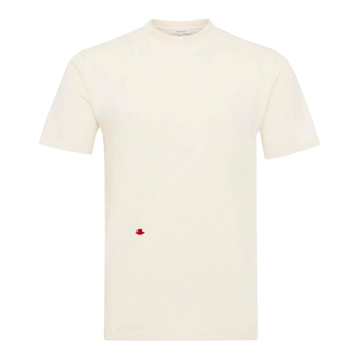 Club21 - JW Anderson - Contrast Embroidery T-Shirt - TEES - Off-White