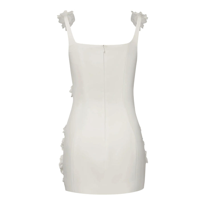 Club21 - JW PEI - Elaina Rosette Applique Mini Dress - DRESSES - White