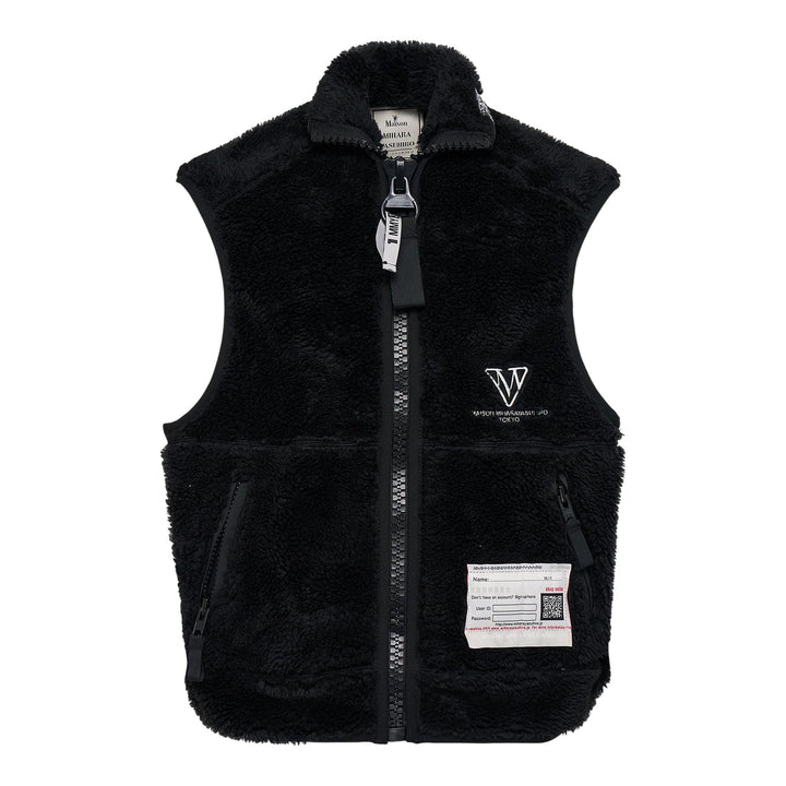 Club21 - MIHARA YASUHIRO - Amateur Sewn Wide Back Boa Vest - GILETS - Black