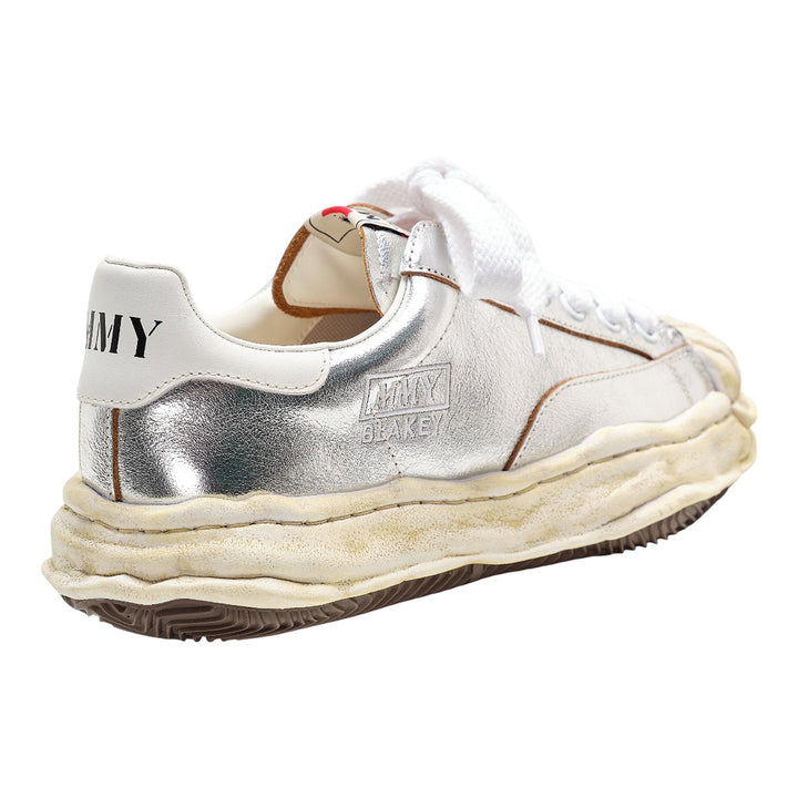 Club21 - MIHARA YASUHIRO - Blakey Original Sole Wrinkled Leather Low-Top Sneakers - SNEAKERS - Silver