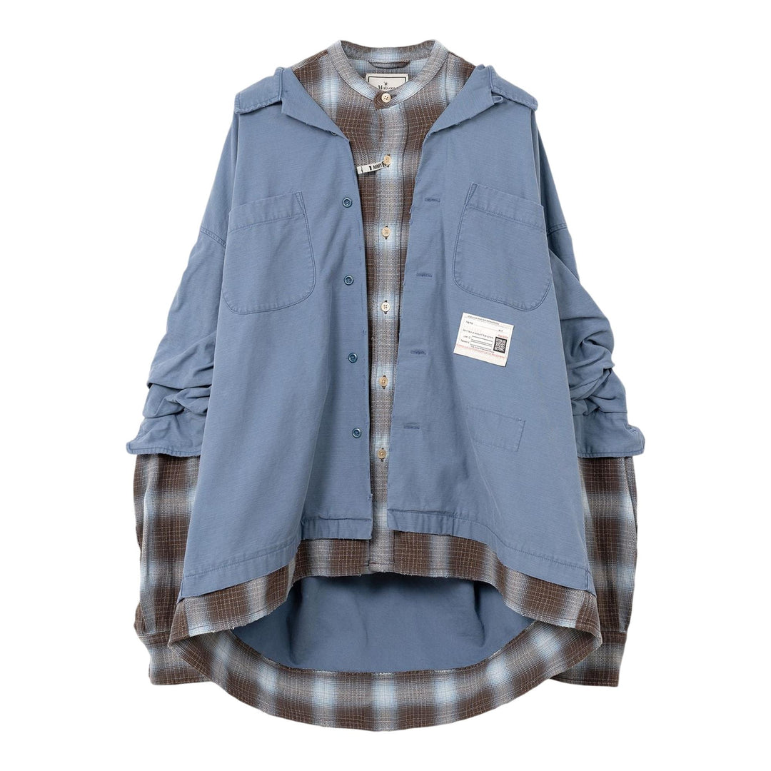 Club21 - MIHARA YASUHIRO - Layered Shirt - SHIRTS - Blue