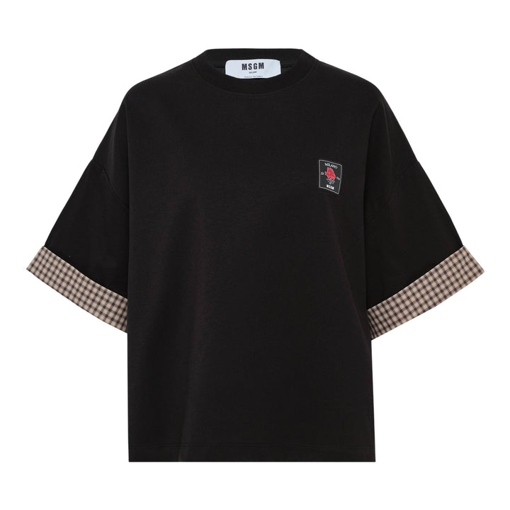 Club21 - MSGM - Logo Two-Colourway T-Shirt - TEES - Black