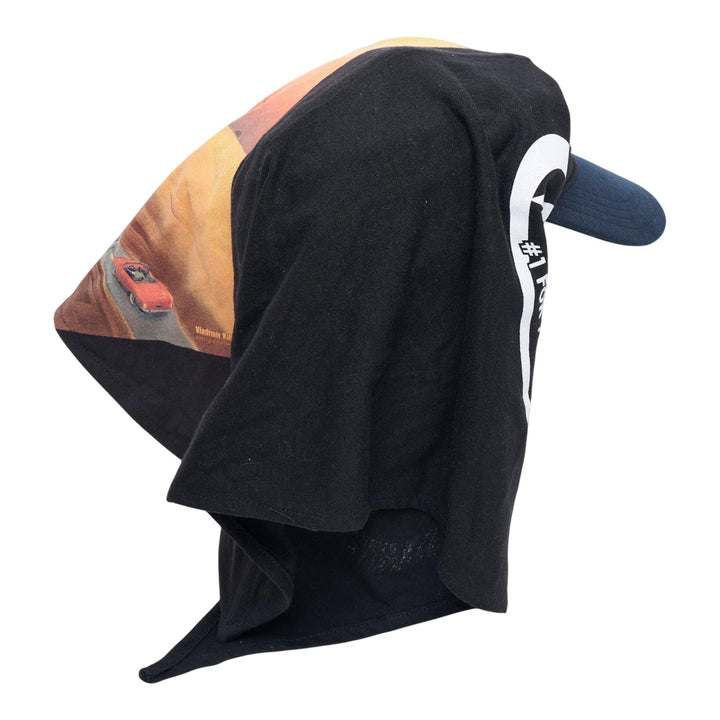 Club21 - Marine Serre - Regenerated Graphic T-Shirt - HATS - Black