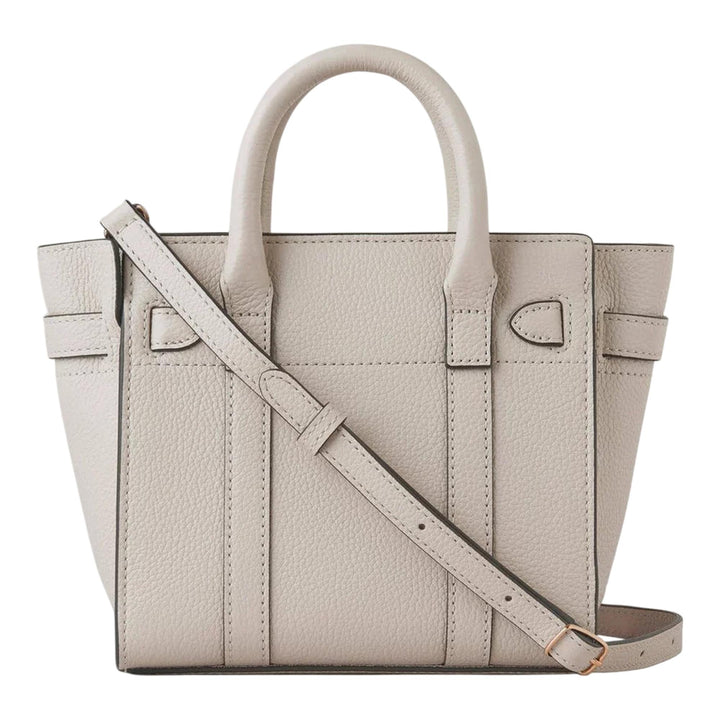 Club21 - Mulberry - Micro Zipped Bayswater Chalk Small Classic Grain - MINI BAGS - Cream