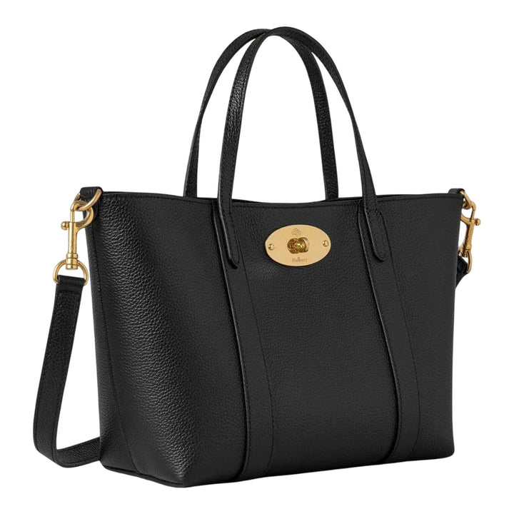 Club21 - Mulberry - Mini Bayswater Tote Black Small Classic Grain - MINI BAGS - Black