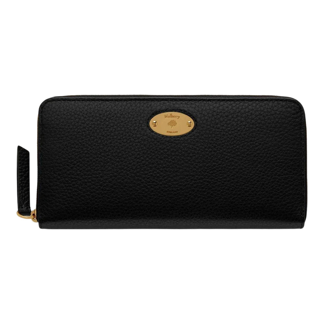 Club21 - Mulberry - Mulberry Plaque 8 Cc Zip Purse - LONG WALLETS - Black