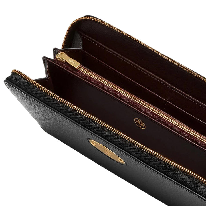 Club21 - Mulberry - Mulberry Plaque 8 Cc Zip Purse - LONG WALLETS - Black