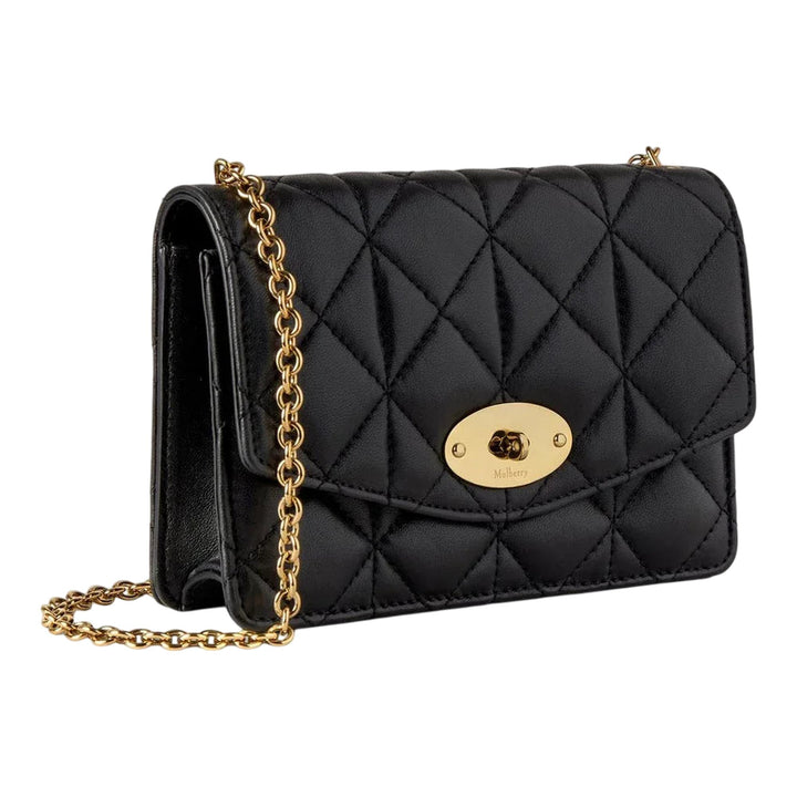 Club21 - Mulberry - Small Darley Black Quilting - SMALL CROSS BODY - Black