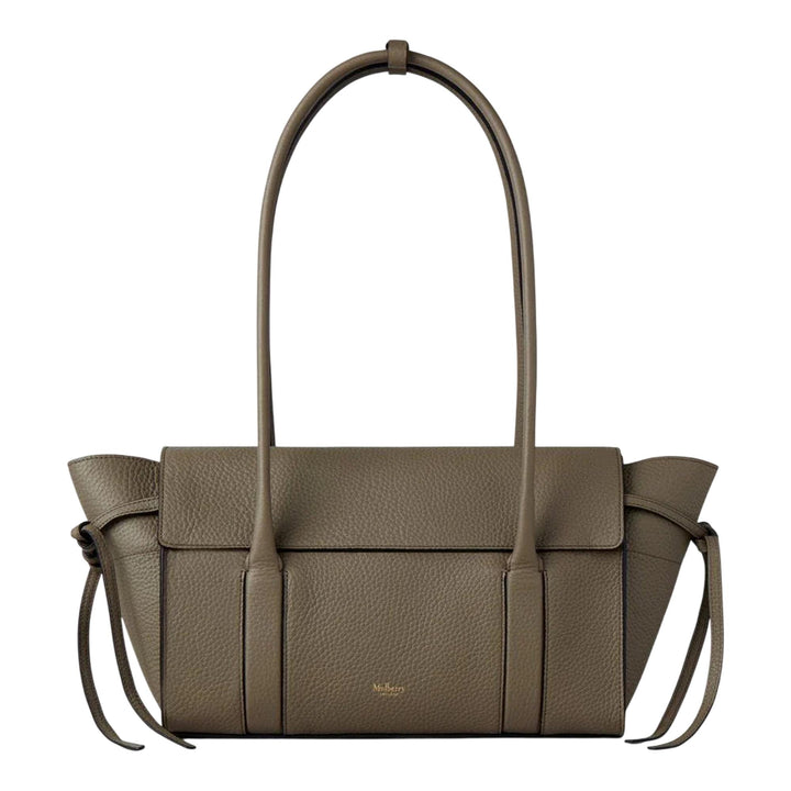 Club21 - Mulberry - Small Soft Bayswater Linen Green Heavy Grain - HANDBAGS - Green