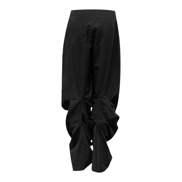 Club21 - NACHE - Pintuck Nylon Pants Unisex - PANTS - Black