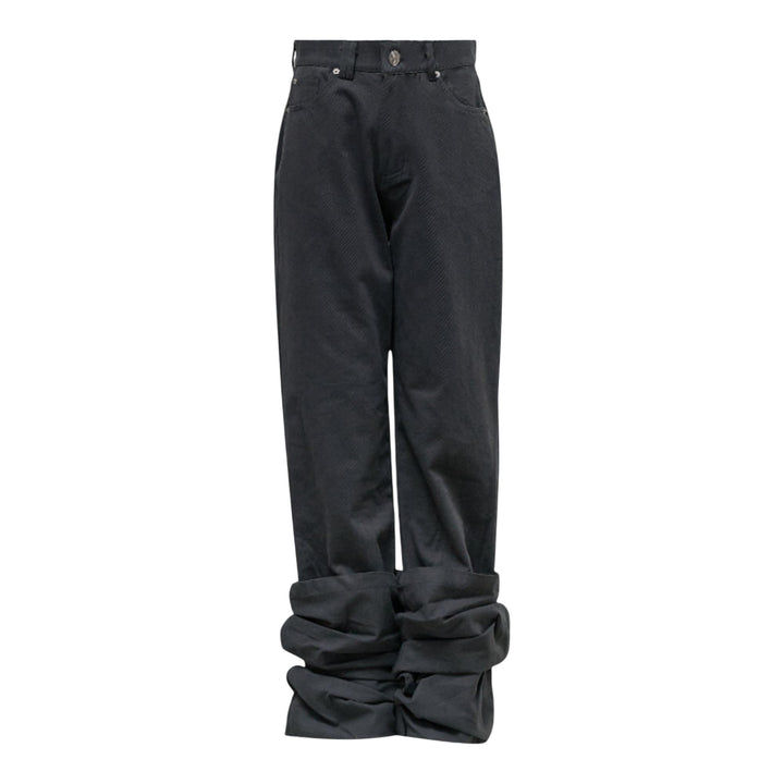 Club21 - NACHE - Reverse Cotton Pants Charcoal - JEANS - Grey