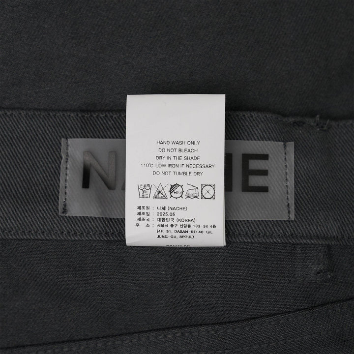 Club21 - NACHE - Reverse Cotton Pants Charcoal - JEANS - Grey