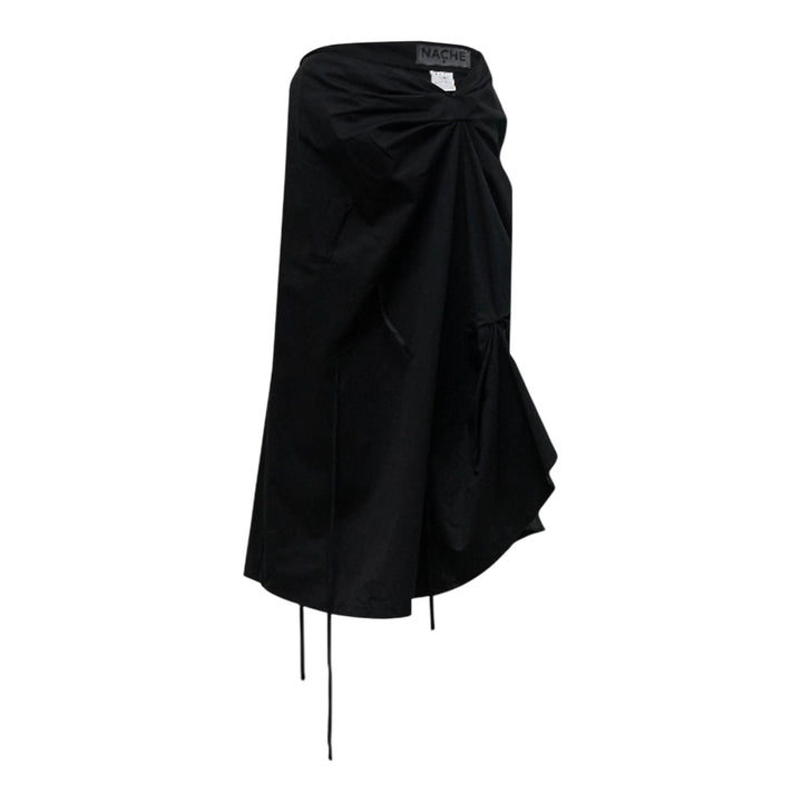 Club21 - NACHE - Strap Pulled Skirt Black - SKIRTS - Black