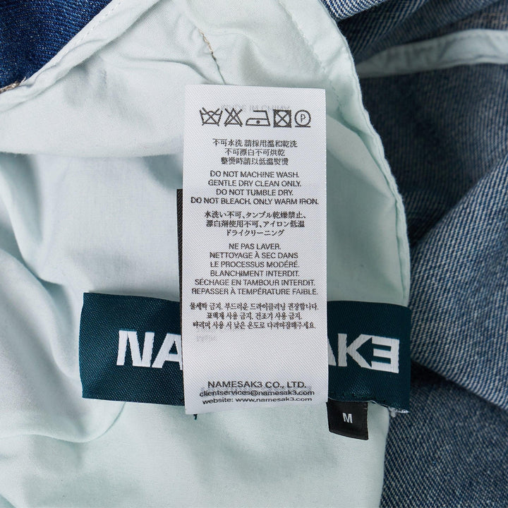 Club21 - NAMESAKE - Natron Cross Jean Shorts - SHORTS - Blue