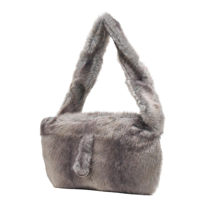 Club21 - OPEN YY - Furry Pocket Belt Bag - POUCHES - Grey