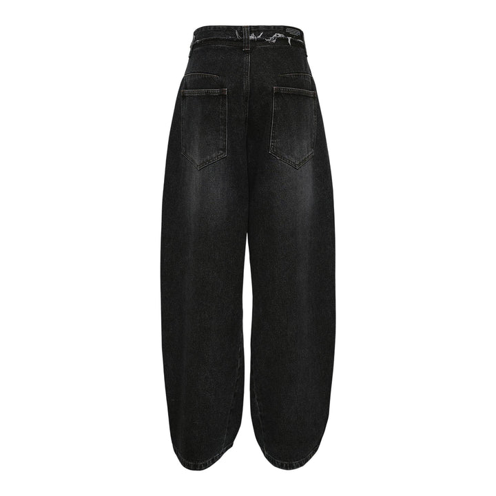 Club21 - RE;CODE - Waist Raw Edged Denim Pants - JEANS - Black