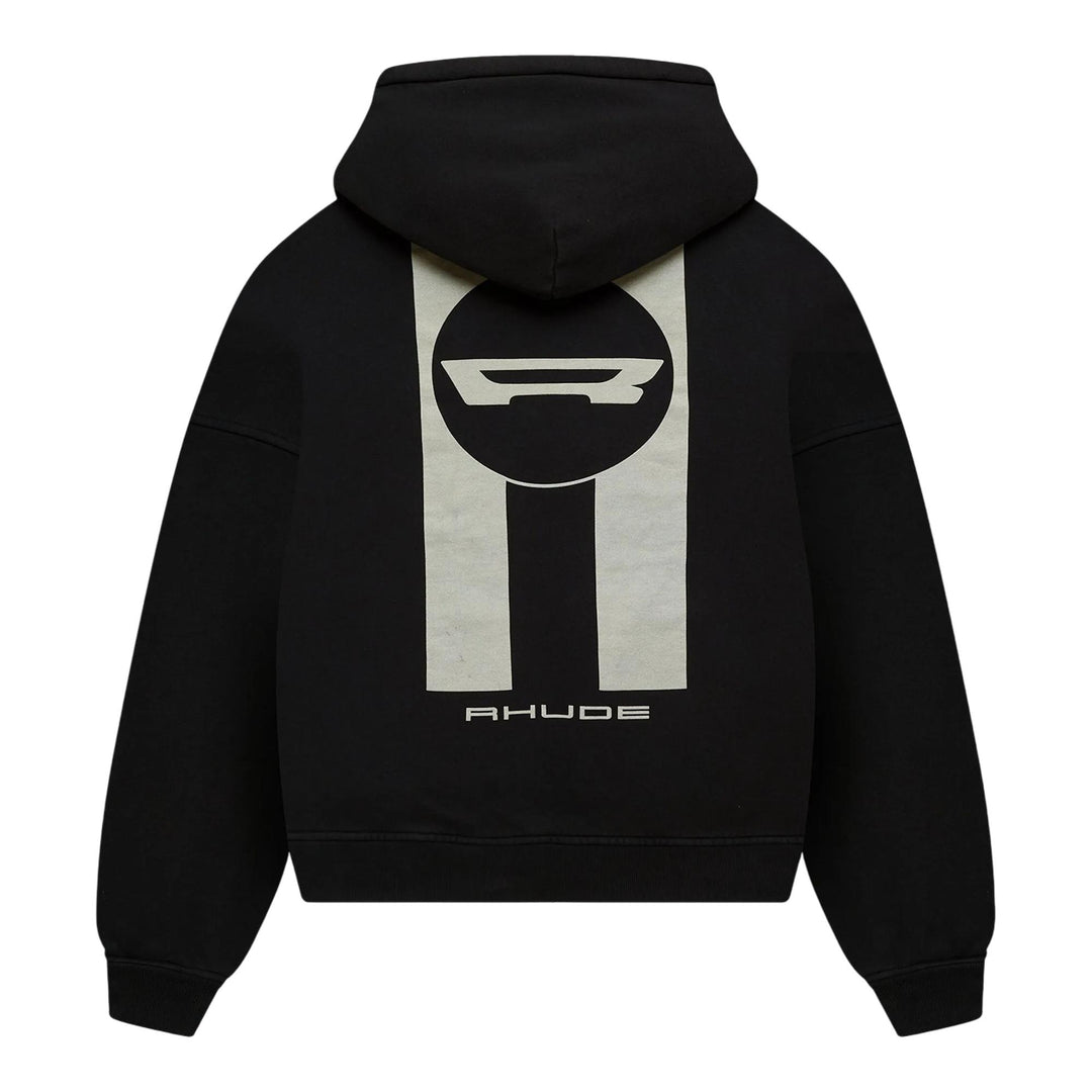 Club21 - RHUDE - Campione Full-Zip Hoodie - JACKETS - Black