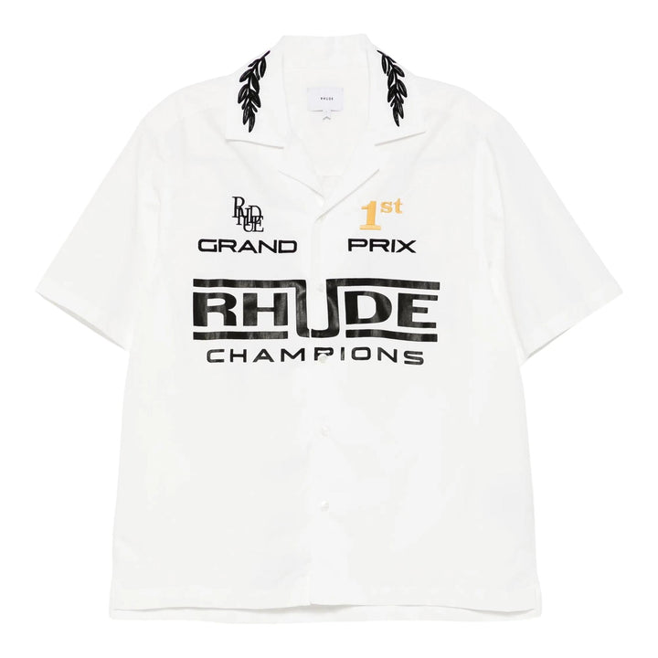 Club21 - RHUDE - Champions Snap Shirt - SHIRTS - Cream