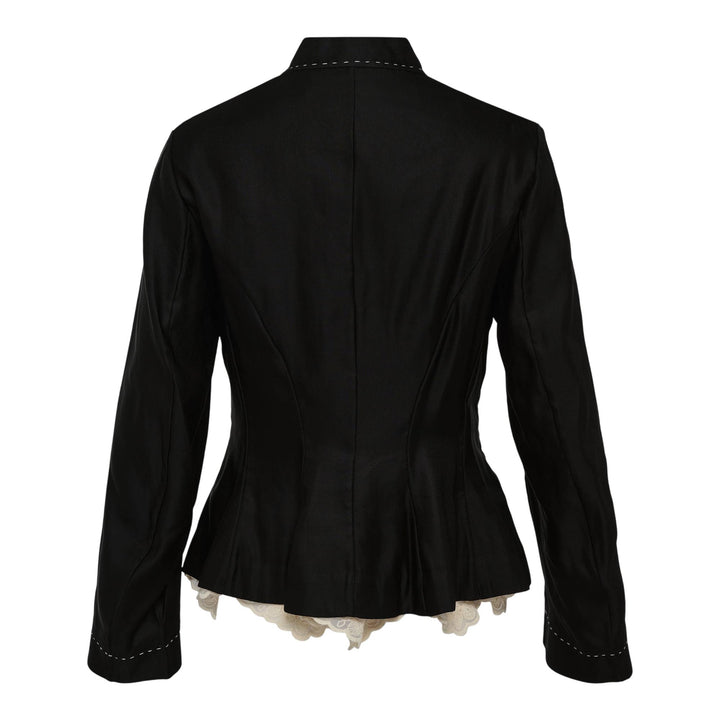 Club21 - Renli Su - Linen Tiered Trousers - JACKETS - Black