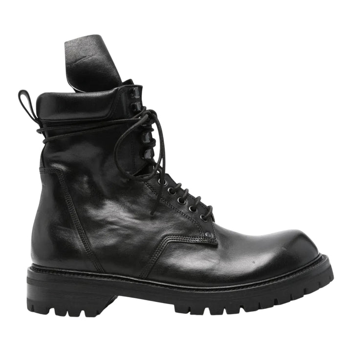Club21 - Rick Owens - Army Low Boot Waxy Goat Leather - BOOTS - Black