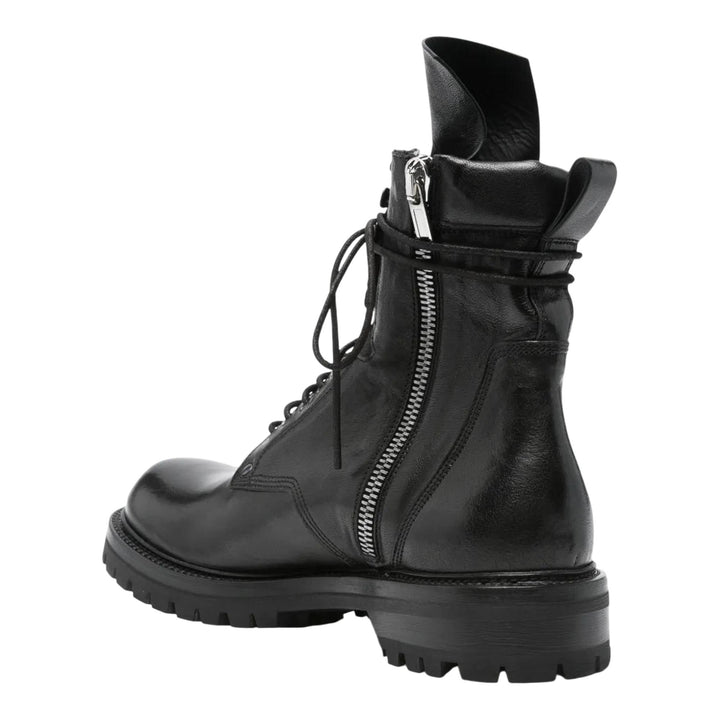 Club21 - Rick Owens - Army Low Boot Waxy Goat Leather - BOOTS - Black