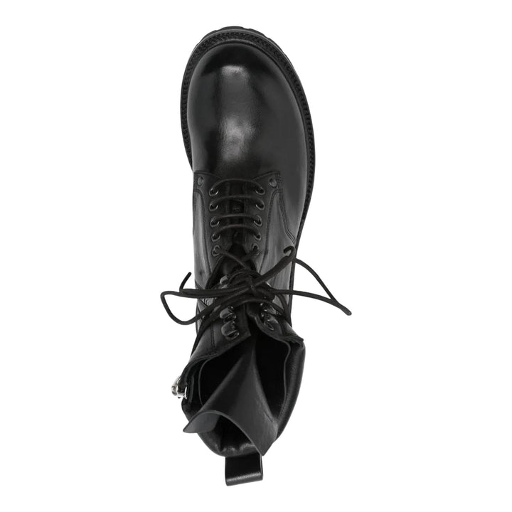 Club21 - Rick Owens - Army Low Boot Waxy Goat Leather - BOOTS - Black