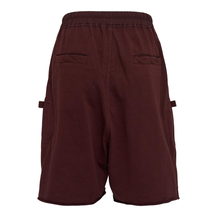 Club21 - Rick Owens DRKSHDW - Bauhaus Shorts Compact Heavy Jersey - SHORTS - Maroon