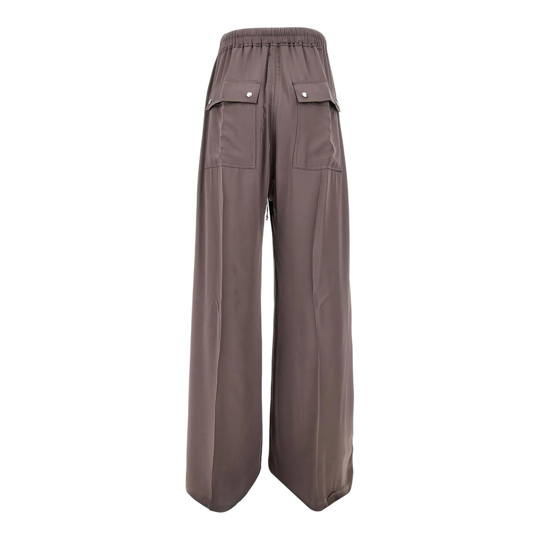 Club21 - Rick Owens - Wide Bela Pants Washed Charmeuse - PANTS - Grey