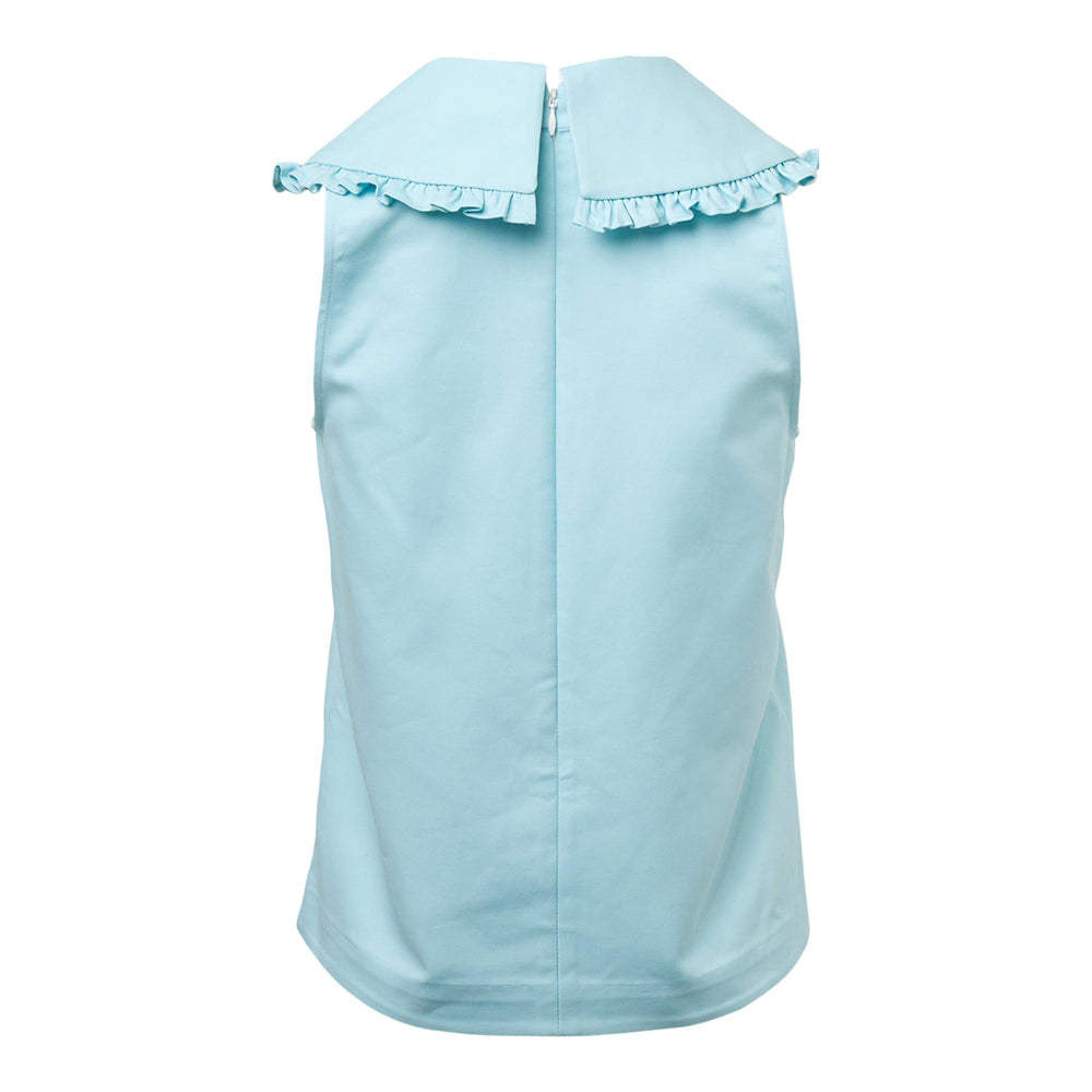 Club21 - SHUSHU/TONG - Double Collar Sleeveless Top - WOVEN TOPS - Light Blue