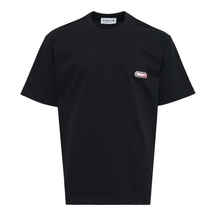 Club21 - SOLID HOMME - Back Flocking Logo Tee - TEES - Black
