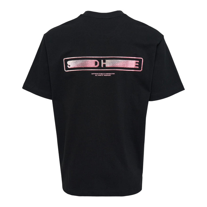 Club21 - SOLID HOMME - Back Flocking Logo Tee - TEES - Black
