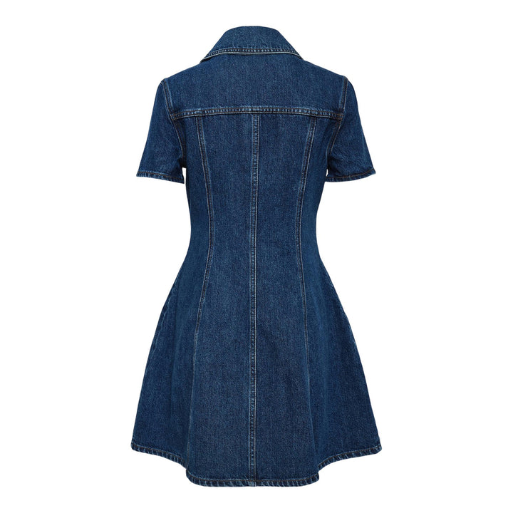 Club21 - Self-Portrait - Belted Denim Mini Dress - DENIM DRESSES - Blue