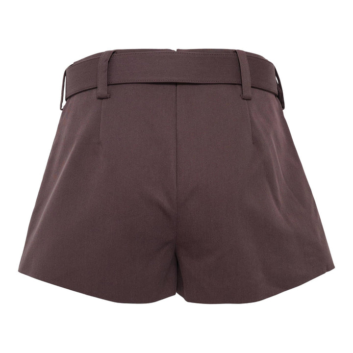 Club21 - Self-Portrait - Brown Cotton Skort - SHORTS - Brown