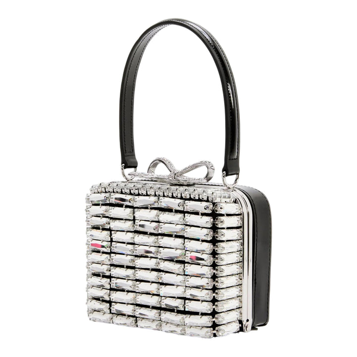 Club21 - Self-Portrait - Silver Crystal Micro Bag - MINI BAGS - Silver