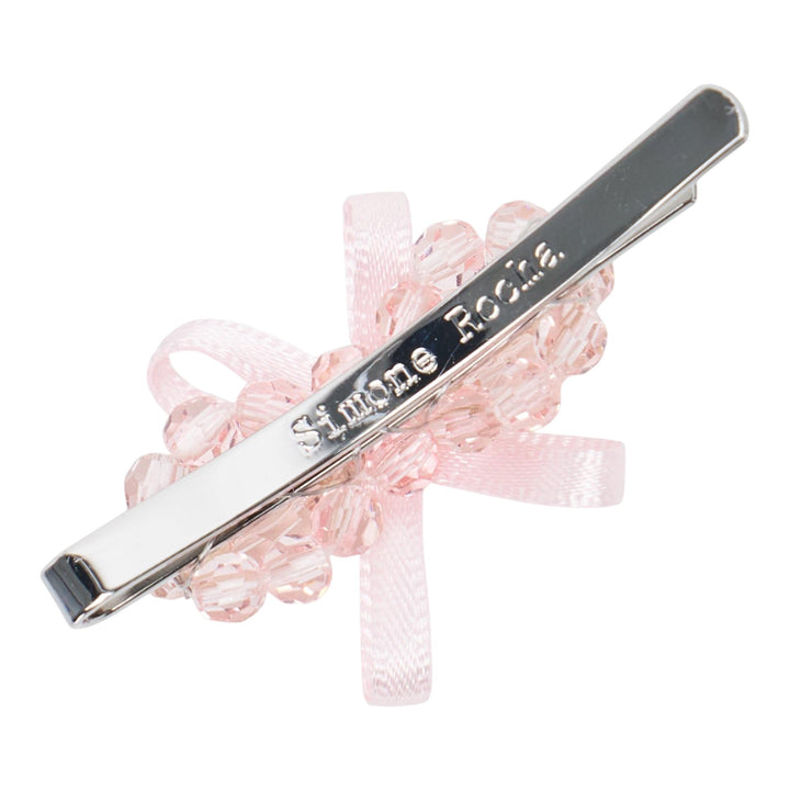 Club21 - Simone Rocha - Petite Bow Detail Mini Flower Hair Pin - HAIR ACC. - Pink