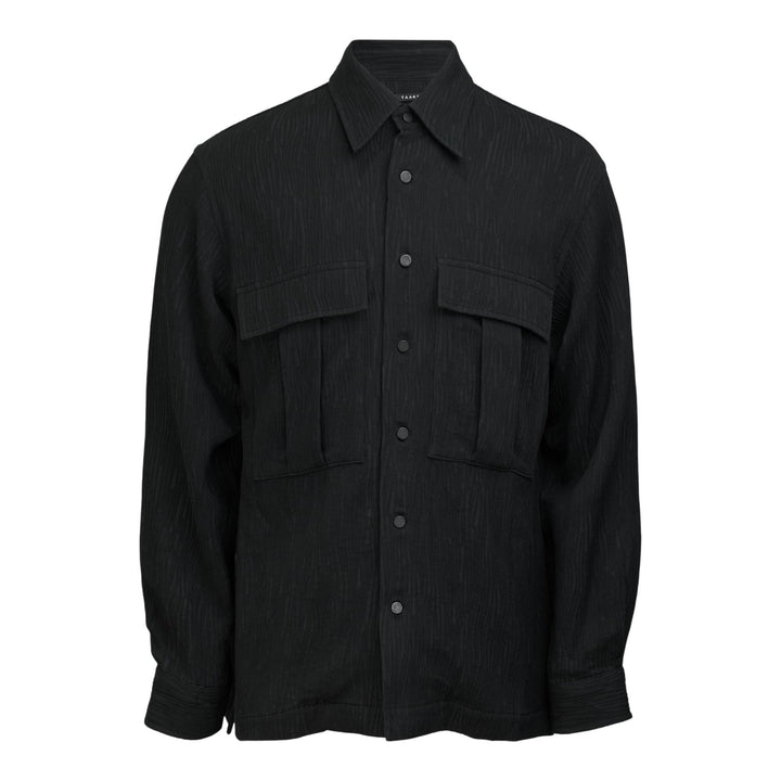 Club21 - TAAKK - Crepe Pocket Shirt - SHIRTS - Black