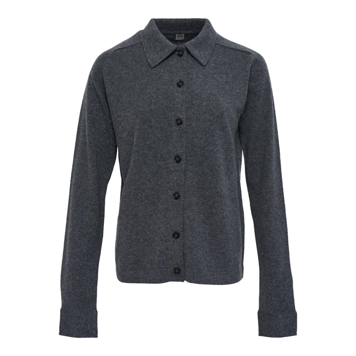 Club21 - TOTEME - Raglan-Sleeve Cashmere Cardigan - CARDIGANS - Grey