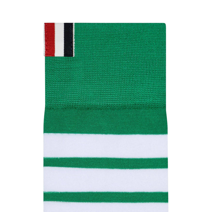 Club21 - Thom Browne - Cotton 4-Bar Mid Calf Socks Men - SOCKS - Green