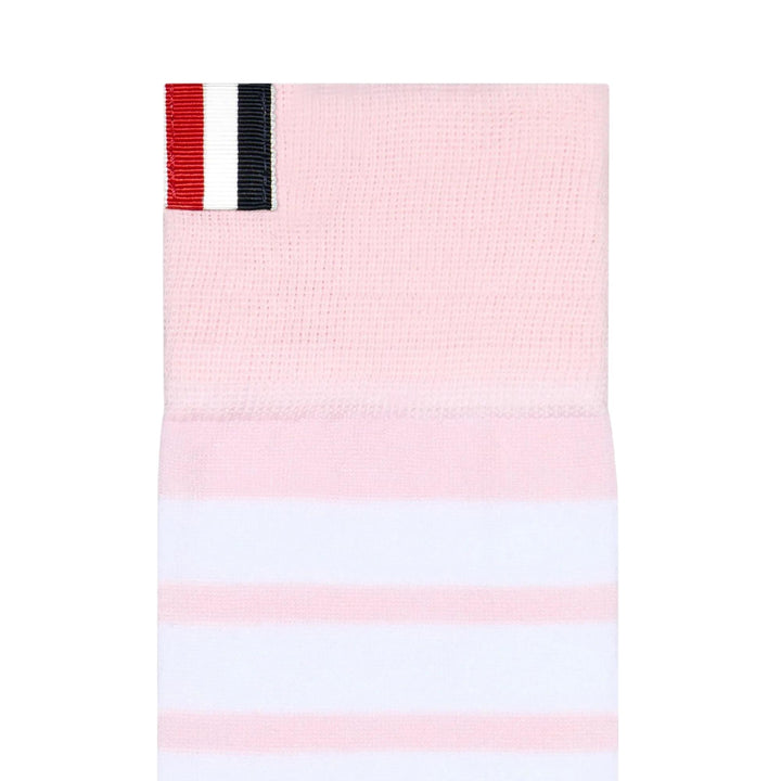 Club21 - Thom Browne - Cotton 4-Bar Mid Calf Socks Men - SOCKS - Light Pink